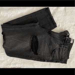 Distressed mom jeans!